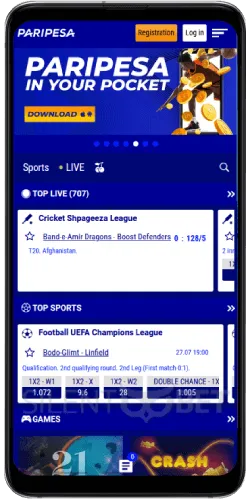 Paripesa South Africa Mobile App